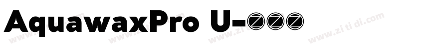 AquawaxPro U字体转换